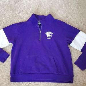 Northwestern University victorias secret pink brand rare pull over sweatshirt